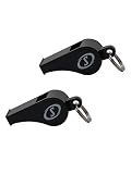 Spalding Plastic Whistles with Lanyards - 2 Pack