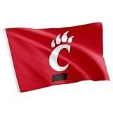 Desert Cactus University of Cincinnati UC Flag - 3 x 5 Feet Bearcats Banner, Indoor/Outdoor Durable Fabric, 100% Polyester Design (Style E)