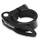 NUWAB Premium Bike Seat Post Clamp, Bike Quick Release Seatpost Collar with Aluminium Alloy, 31.8mm Bike Seat Clamp