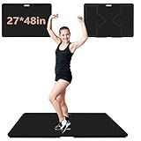 koretech Portable Dance Floor, Tap Dance Floor, Tap Dancing Practice Board, Professional Tap Board for Tap Dancing, 48'' L x 27'' W (Black)
