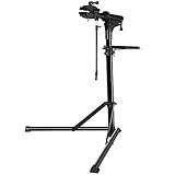 CXWXC Bike Repair Stand -Shop Home Bicycle Mechanic Maintenance Rack- Bike Workstands for Mountain Bike and Road Bike (rs100) (Black)