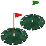 HOW TRUE 2 PCS All-Direction Golf Putting Cup Golf Practice Hole Cup Surface Flocking for Office Indoor Outdoor Practicing