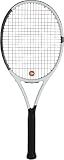 Dunlop Sports Pro 265 Pre-Strung Tennis Racket, 1/4 Grip, White/Black