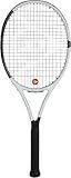 Dunlop Sports Pro 265 Pre-Strung Tennis Racket, 1/4 Grip, White/Black