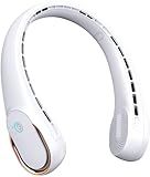 FrSara Neck Fan, Portable Personal Fan Strong Wind, 4000mAh, Air Volume,360° Cooling, No Hair Twisting, Air Volume On 2 Sides, Non-Slip, Quick Charge, Long Use Time, Birthday Gift for Women, Dad, Men
