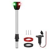 Obcursco Boat Navigation Lights, Red and Green LED Bow with Task Lights