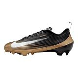 Nike Vapor Speed 3 Football Cleats (FB3303-003, Black/Metallic Gold/White) Size 10.5