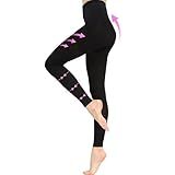 NOMIYEI 20-30 mmHg Graduated Compression Pantyhose for Women, Footless High Waist Support Compression Tights & Leggings for Swelling Relief, Circulation Boost & Travel Comfort, Black, Large