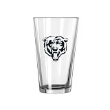 FANMATS NFL Chicago Bears 16 oz Pint Glass — 16 Fluid Ounces | Glass | Officially Licensed | Team Color