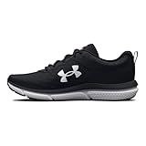 Under Armour Women's Charged Assert 10, (001) Black/Black/White, 8.5, US