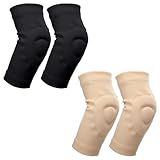 Soulchen 2 Pairs Gel Elbow Pads Ergonomic Designed Cushion and Protect Elbow Joint for Figure Skating Volleyball Dancing Gymnastic, Youth and Adult