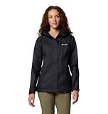 Columbia Womens Arcadia II Waterproof Rain Jacket, Black, X-Large
