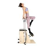 EchoMe Pilates Combo Chair, Split Pedal with Handles, Maple Wood (Black)