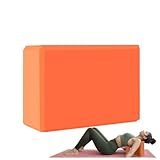 MBKHFLL Yoga Block, Soft Non-Slip Surface Premium Foam Blocks, Supportive, Lightweight, Odor Resistant, Yoga Accessories for Pilates Meditation General Fitness Stretching Toning（orange）