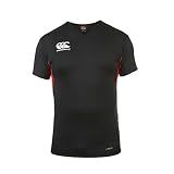 Canterbury Men's Vapodri Challenge Jersey, Black/Flag Red, Large
