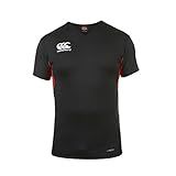 Canterbury Men's Vapodri Challenge Jersey, Black/Flag Red, Large