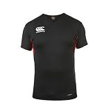 Canterbury Men's Vapodri Challenge Jersey, Black/Flag Red, Large