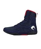 Venum Mens Contender Boxing Shoes, Navy Blue/Red, 9 Men/10.5 Women US
