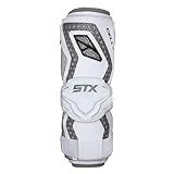 STX Cell VI™ Lacrosse Arm Guards, Large, White, Pair
