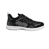 ELITE Men's Freedom USA Flag Athletic Lace Up Bowling Shoes with Universal Sliding Soles for Right or Left Handed Bowlers (Black/Grey, US Footwear Size System, Adult, Men, Numeric, Medium, 10)