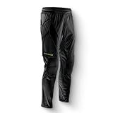 Storelli ExoShield Goalkeeper Pants, High-Impact Protection, Sweat-Wicking, Breathable Athletic Full Length Pants for Soccer & Heavy-Duty Sports, Black, Large