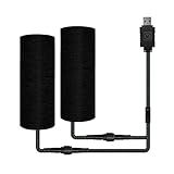 SOBMOTO Heated Grip Wraps for Motorcycle/ATV/Bike/Snowmobile,5V USB-A Powered and 6 Gear Temperature, IP67 Waterproof, Fits Grips with Outer Diameter 1.2"–1.5" (for Standard 7/8" Handlebars)