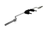 Ader Olympic Safety Squat Bar Attachment with Shoulder and Arm Pads for Weight Lifting (PB-1000SB) - Medium Power Bar - Steel Construction with Rust-Resistant Finish