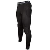 Shinestone Adult Men's Goalkeeper Armor BodyShield Padded Compression Pants with Sponge Protector for Football Baseball(Pants-02, Large)