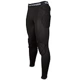Shinestone Adult Men's Goalkeeper Armor BodyShield Padded Compression Pants with Sponge Protector for Football Baseball(Pants-02, Large)