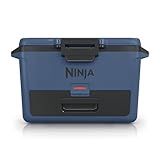 Ninja FB151BL FrostVault 50qt Hard Cooler with Dry Zone, Integrated Fridge-Temp Dry Storage Drawer, Premium Heavy-Duty Insulated Cooler, Keeps Ice for Days, Lakeshore Blue