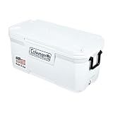 Coleman 120qt Marine Cooler with Insulated UV Guard & Lid | Fully Insulated UVGuard Lid, Keeps Ice 6 Days, Holds 204 Cans, Supports 250 Pound, Stain-Resistant Liner