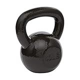 Amazon Basics Cast Iron Kettlebell for Strength Training, Wide Handle, 40 Pounds, Black