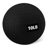 Amazon Basics Heavy-Duty Slam Medicine Ball for Exercise, Weighted Design, 10lb, Black