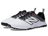 New Balance Men's Fresh Foam Contend v2 Golf Shoe, 12 2E, White/Black