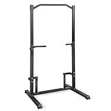 Pull Up Station Pull Up Bar for Home Gym Equipment Dip Station Power Tower Strength Training Fitness Equipment (BLACK)