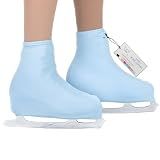 CRS Cross Ice Skating Lycra Boot Covers. Youth, Bracket Blue