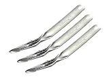 Bostitch Office Premium Staple Remover Tool, No Tear Push-Style Staple Puller, All-Metal, Chrome, Pack of 3
