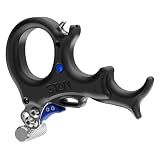 Stan SX4 Thumb Release Aid for Archery & Bowhunting - Fast Spring-Assisted Hook, Adjustable Thumb Barrel, Travel & Tension Controls - Compound Bow Trigger, Black Aluminum, X-Large