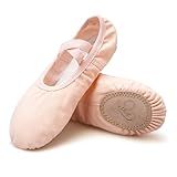 Stelle Ballet Shoes for Women Girls Canvas Ballet Slipper Dance Shoes Yoga Shoes(Ballet Pink,6)