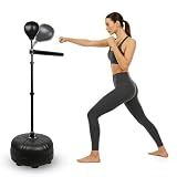 STARSNET Boxing Bar Punching Bag, Spinning Reflex Bar Adjustable Height 48 to 78 Inches, Suitable for Boxing, MMA, Muay Thai