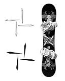 NOKOGMT Snowboard Stomp Pad 8PCS - Cool Snowboard Grip Pads for Boots - Non-Slip Snowboard Foot Pad for Traction & Control - Clear Men’s Snowboard Stomp Pad for Beginners - Stomp Pads for Snowboard