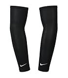 Nike Dri-Fit UV Solar Arm Sleeves - 1 Pair - Unisex - Adult (Black, Adult S/M)