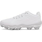 Under Armour Women's Glyde Sola RM Softball Cleats, (100) White/Summit White/Stone, 7.5, US