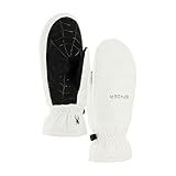 Spyder Womens Insulated Quilted Snow Mitten, White, M