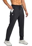 G GRADUAL Men's Sweatpants with Zipper Pockets Tapered Joggers for Men Athletic Pants for Workout, Jogging, Running (Black, Large)