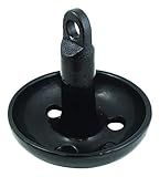Attwood 9942B1 Solid Cast Iron Mushroom Anchor for Boats and Kayaks - 10 Pounds, Black, PVC-Coated Finish