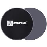 A AZURELIFE Exercise Core Sliders, Dual Sided Exercise Gliding Discs Use on Carpet or Hardwood Floors, Light and Portable, Perfect for Abdominal&Core Workouts