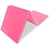 ProsourceFit Tri-Fold Folding Exercise Mat - Pink