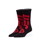 Odd Sox - UFC Logo & Fist Crew Socks - UFC Fighter Novelty Apparel - Size Large - Comfy Cotton Blend - Fun Gift for MMA Fans