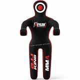 Unfilled Grappling Dummy – Adult Life Size Wrestling & BJJ Training Dummy, MMA Jiu Jitsu Judo Takedown & Throwing Practice, Heavy-Duty Triple-Stitched Canvas Submission Dummy (Black, 5ft / 60")